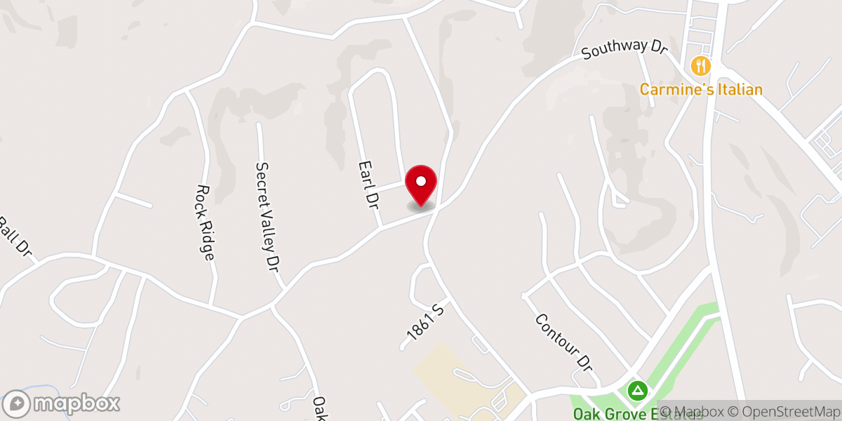Map showing location of Grace Bible Chapel