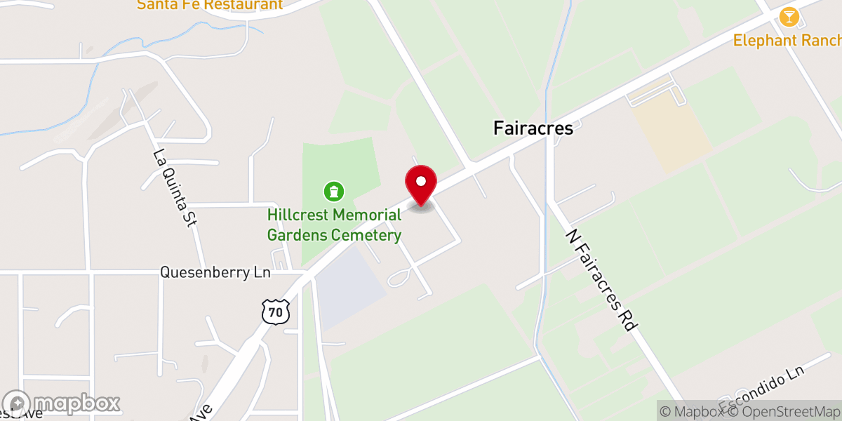 Map showing location of Faith Community