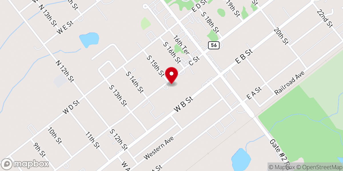 Map showing location of Greater Joy Baptist Church
