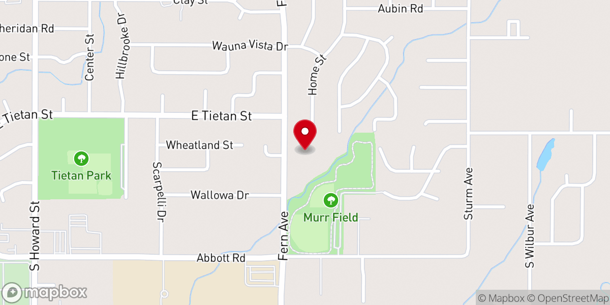 Map showing location of First Assembly of God of Walla Walla