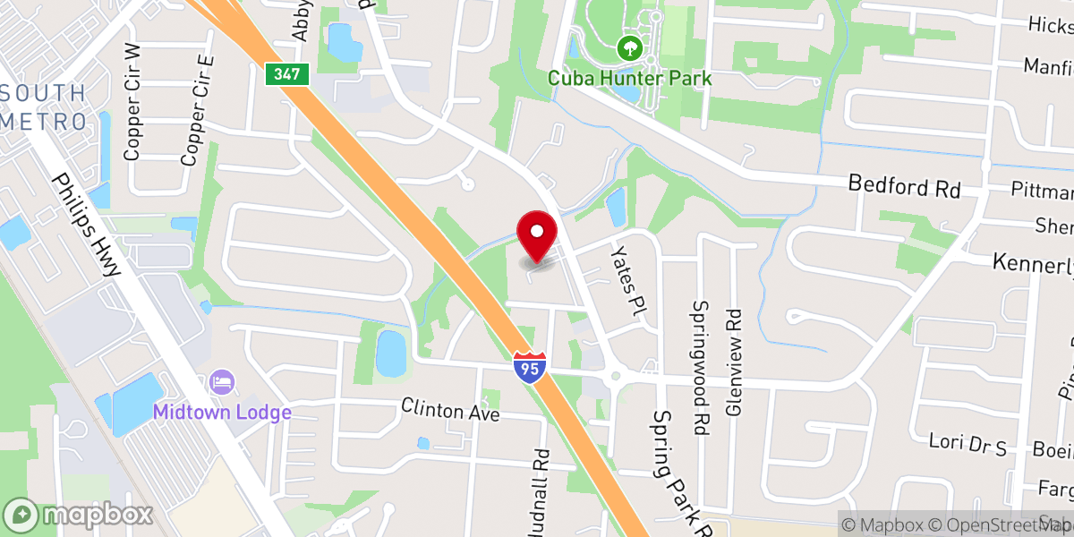 Map showing location of Faith Community Methodist Church