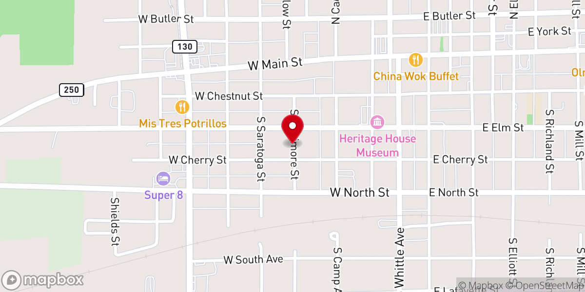 Map showing location of Saint Albans Episcopal Church