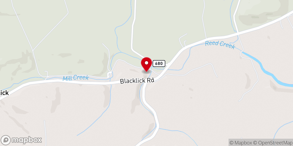 Map showing location of Marvin United Methodist Church