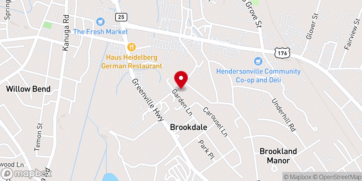 Map showing location of Bethany Bible Church