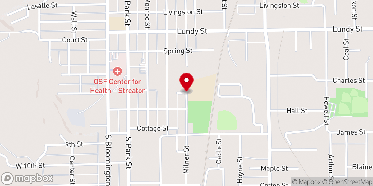 Map showing location of Church of the Open Bible
