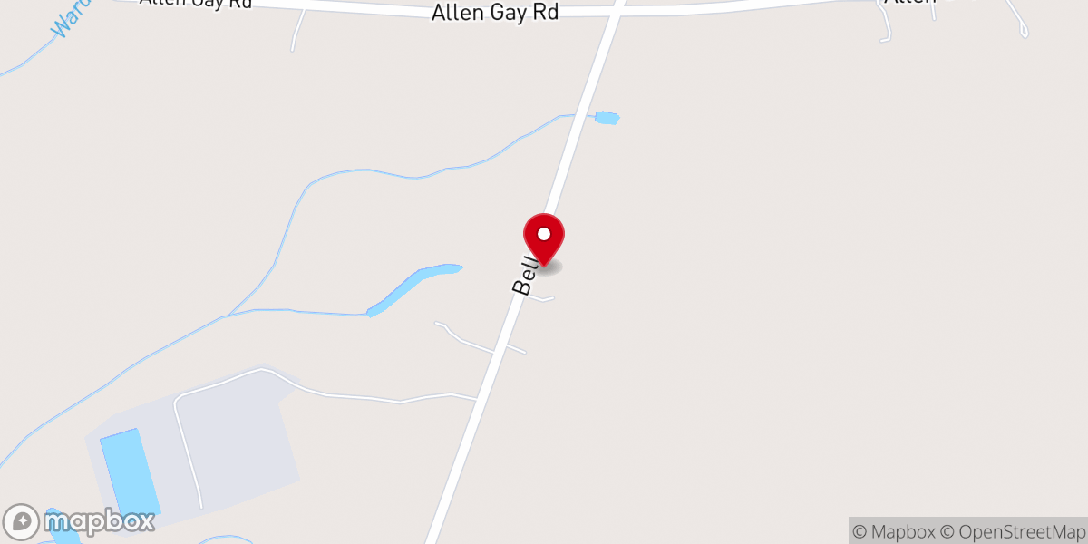 Map showing location of Cornerstone Church