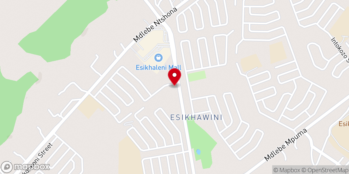 Map showing location of New Apostles Church Esikhawini
