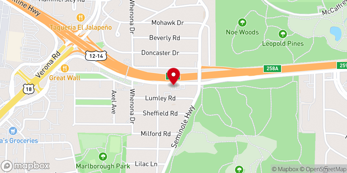 Map showing location of New Covenant Church of Christ