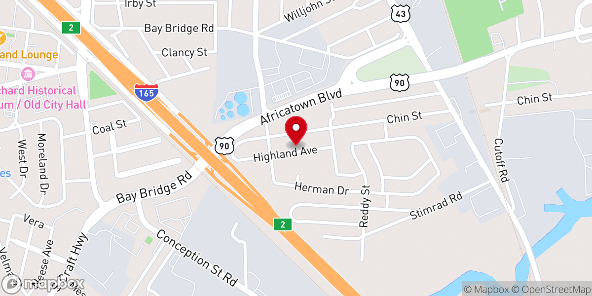 Map showing location of Evangelistic Everlasting Holiness Church of Jesus Christ