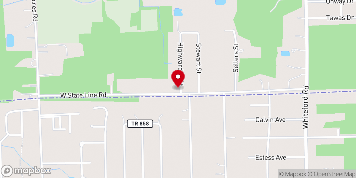 Map showing location of True Church-God