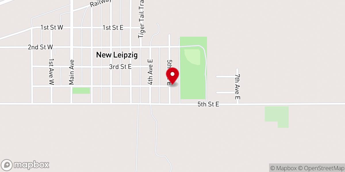 Map showing location of Salem Church