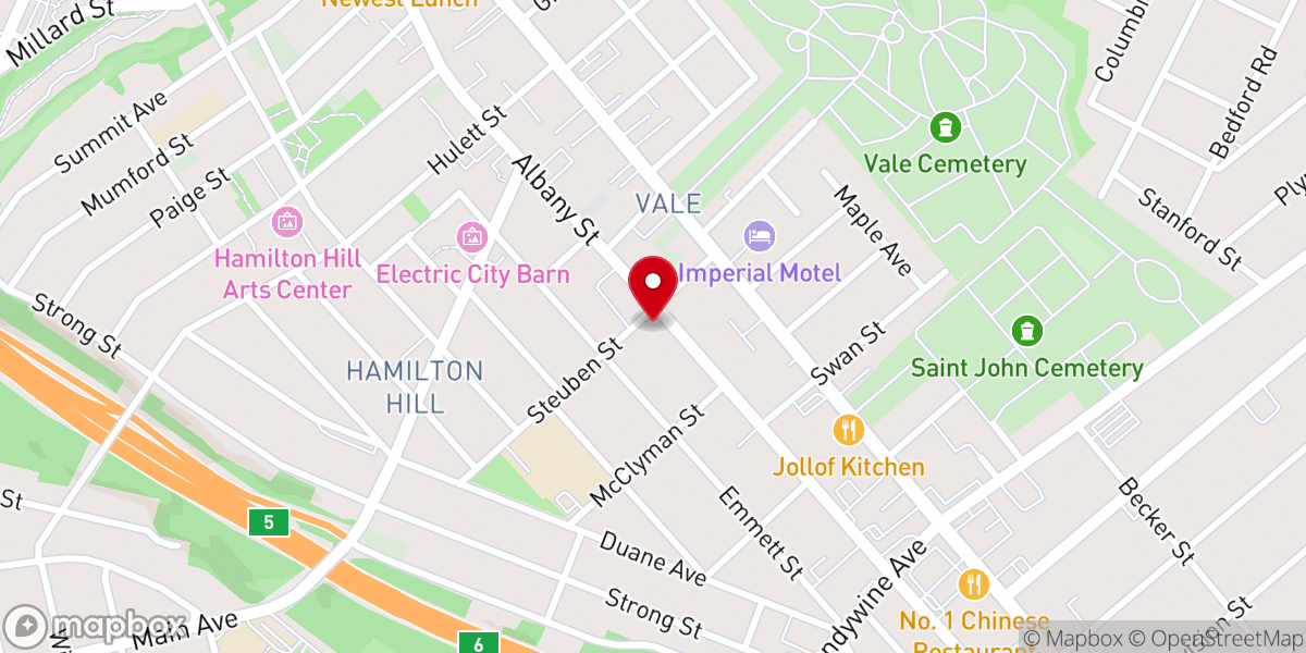 Map showing location of Christ Family Fellowship Church