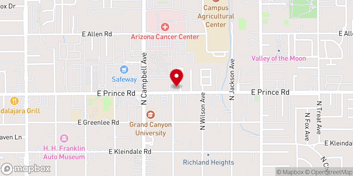 Map showing location of Center of the Heart of Jesus