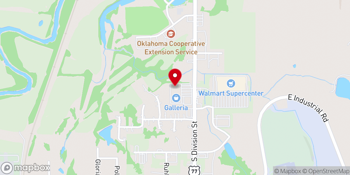 Map showing location of Four Star Fitness - Guthrie