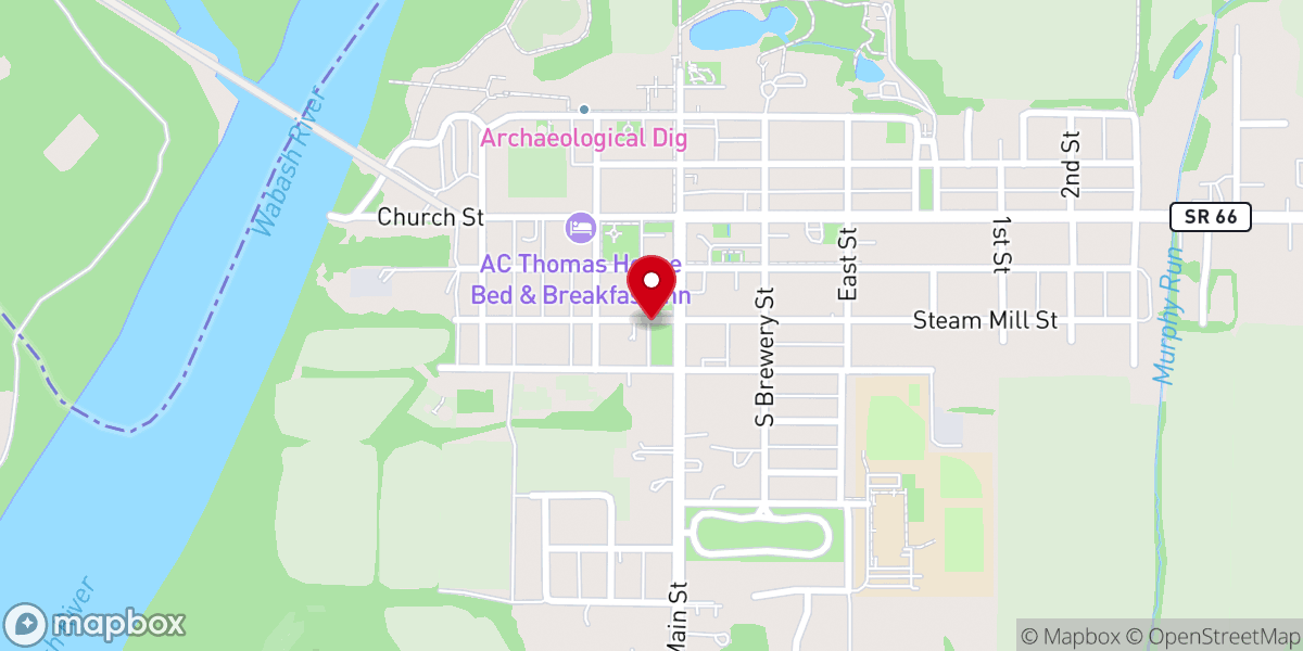 Map showing location of Holy Angels Community Center