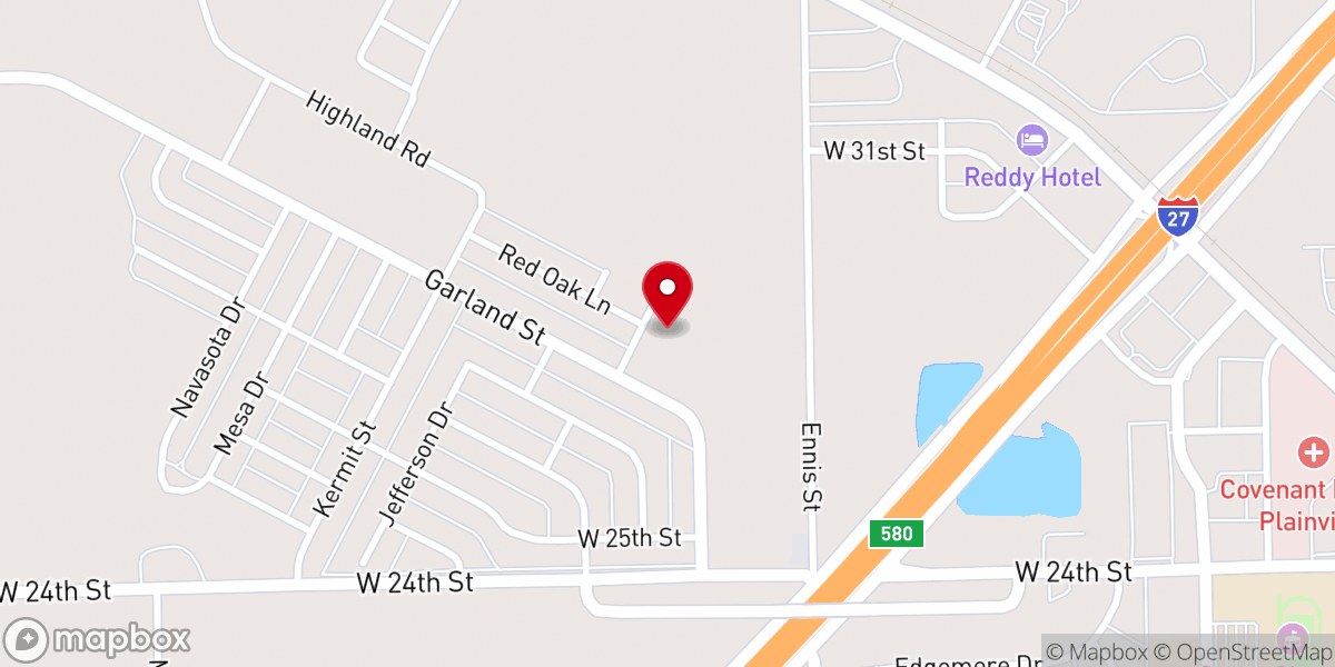 Map showing location of Oasis Church