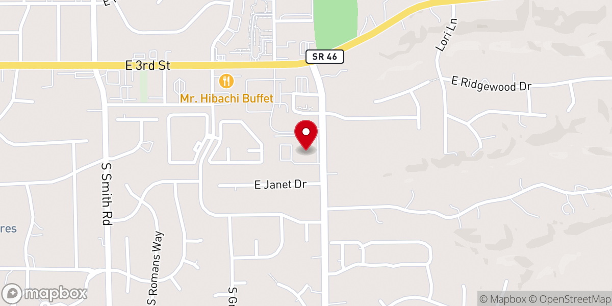 Map showing location of Knightridge Pentecostal Church
