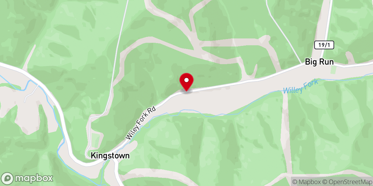 Map showing location of Higgins Chapel
