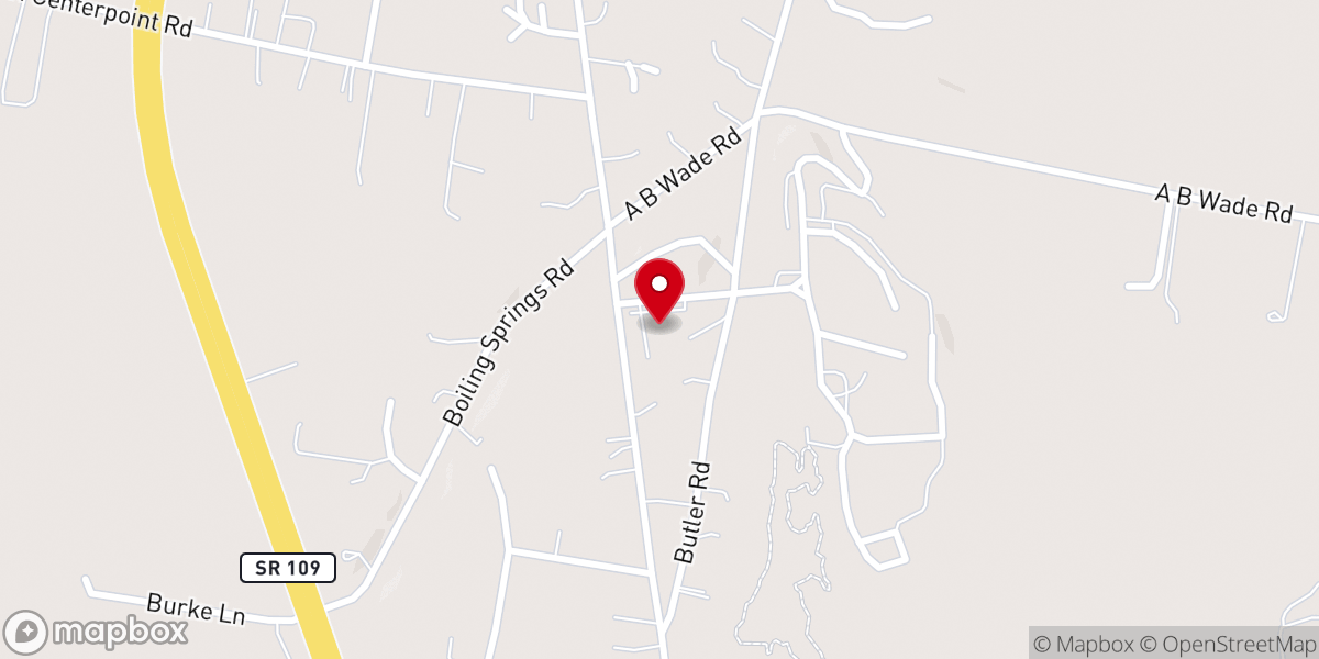 Map showing location of Highland Seventh-day Adventist Church
