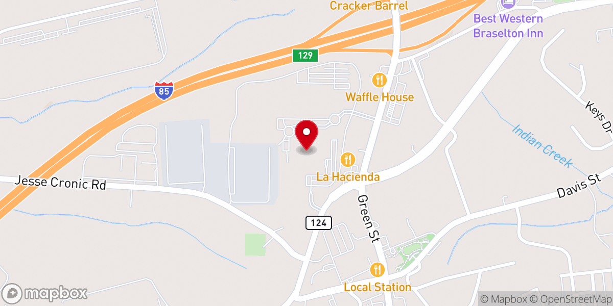 Map showing location of Free Chapel Academy | Braselton Campus
