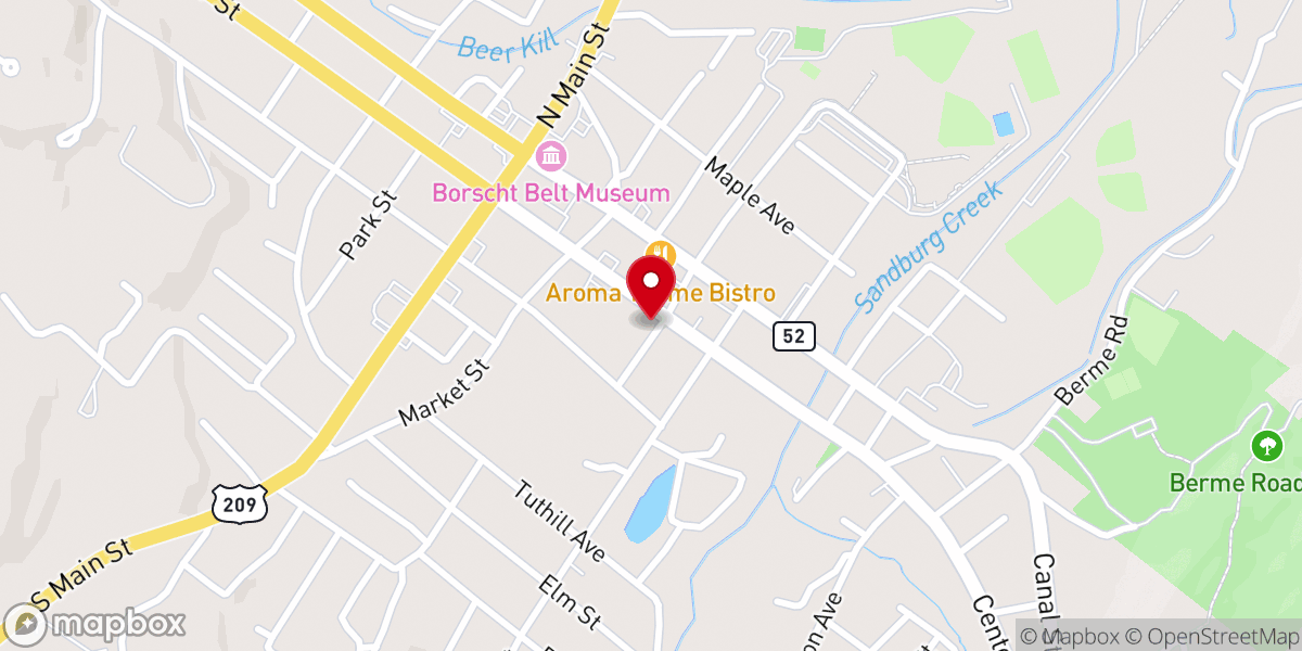 Map showing location of Christ Lutheran Church