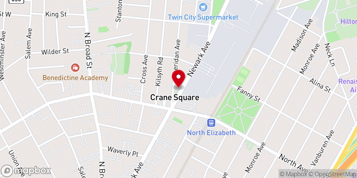 Map showing location of New Testament Assembly Of God