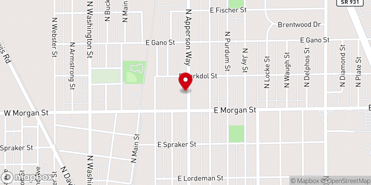 Map showing location of Temple of Faith Church of God in Christ