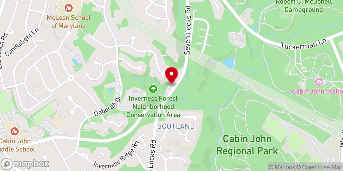 Map showing location of Scotland African Methodist Episcopal Zion Church