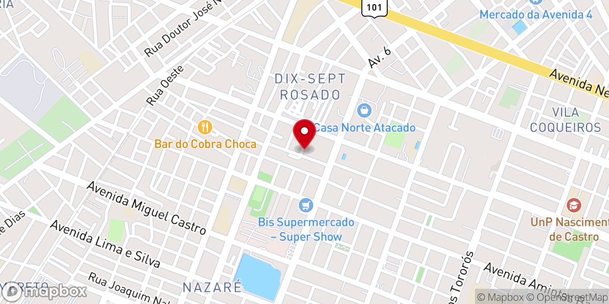 Map showing location of IEADERN - Assembleia de Deus - Cong. Nelson Bezerril