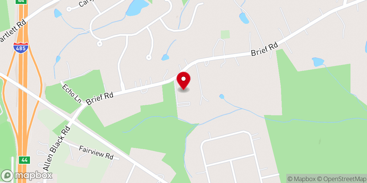 Map showing location of Harvest Intercontinental Church- Charlotte