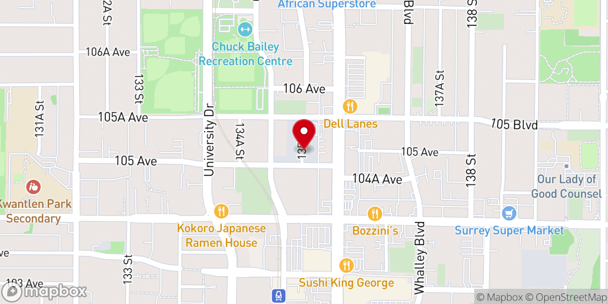 Map showing location of Love Quest International Church