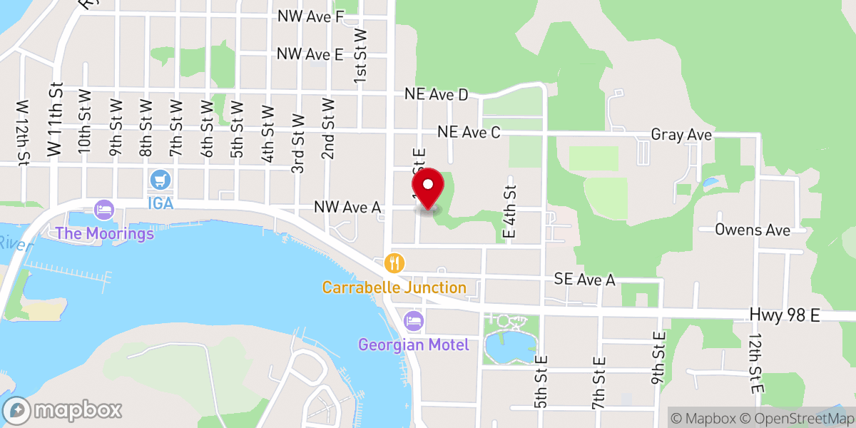 Map showing location of Episcopal Church of the Ascension