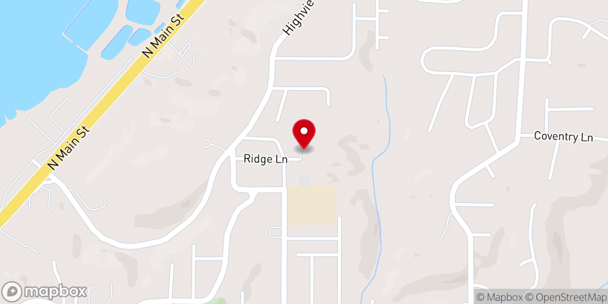 Map showing location of East Peoria Church of Christ