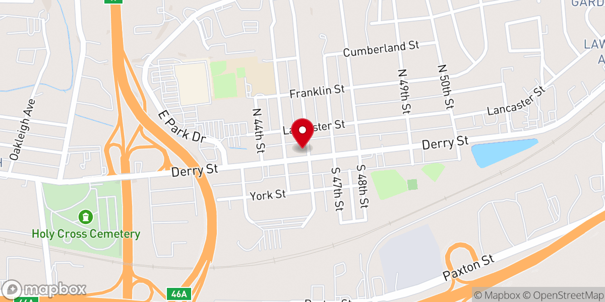 Map showing location of Inspirational Temple Apostolic Church