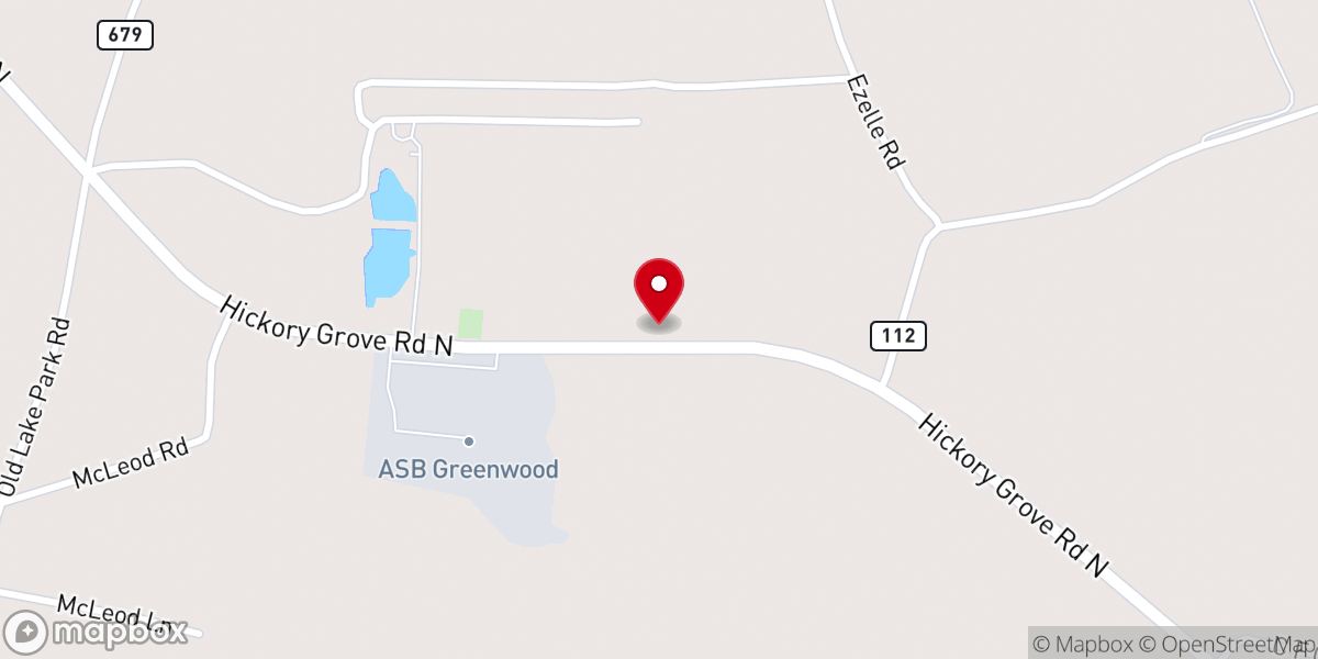 Map showing location of Hillside Church of God