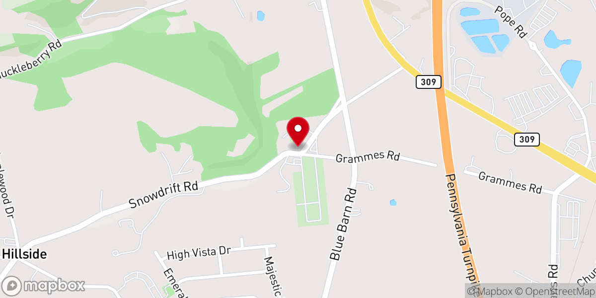 Map showing location of Jordan Lutheran Church - Food Distribution Center