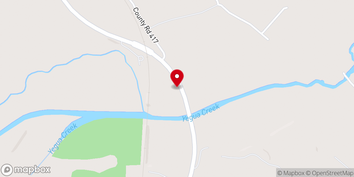 Map showing location of Cornerstone Baptist Church