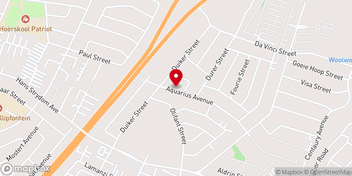 Map showing location of AGS Oasis Church