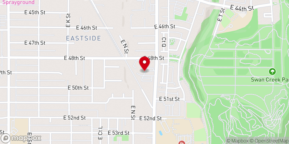Map showing location of Bethlehem Baptist Church