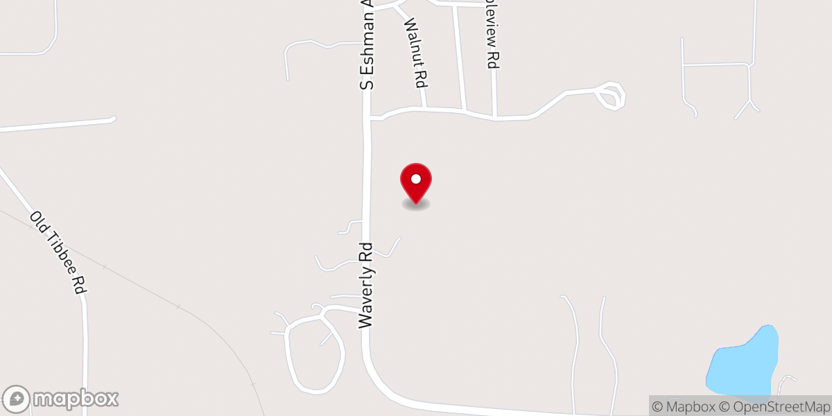Map showing location of Christ Methodist Church