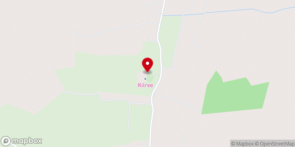 Map showing location of Kilree Irish Round Tower
