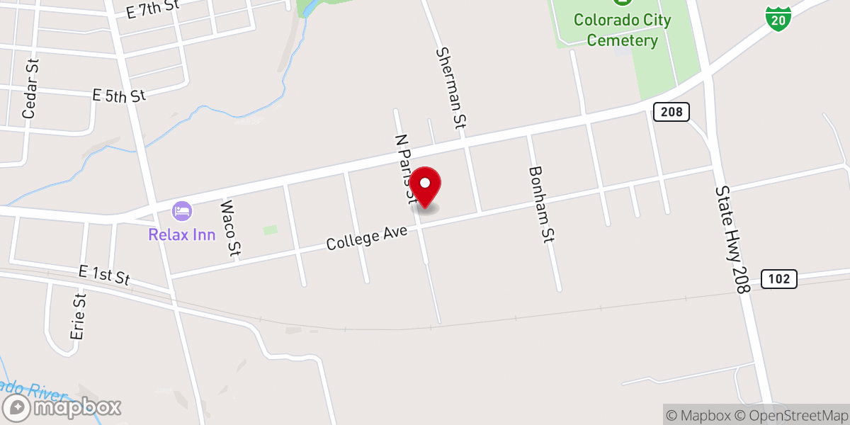 Map showing location of New Mt Zion Baptist Church