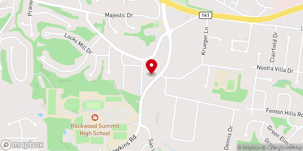 Map showing location of Mt Olive General Baptist Church