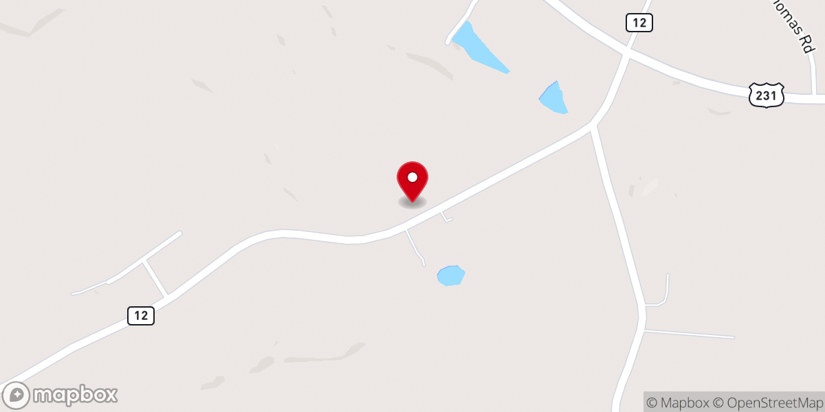 Map showing location of Bellew's Chapel Baptist Church