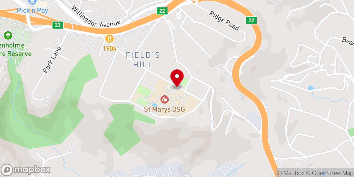 Map showing location of West Point Church
