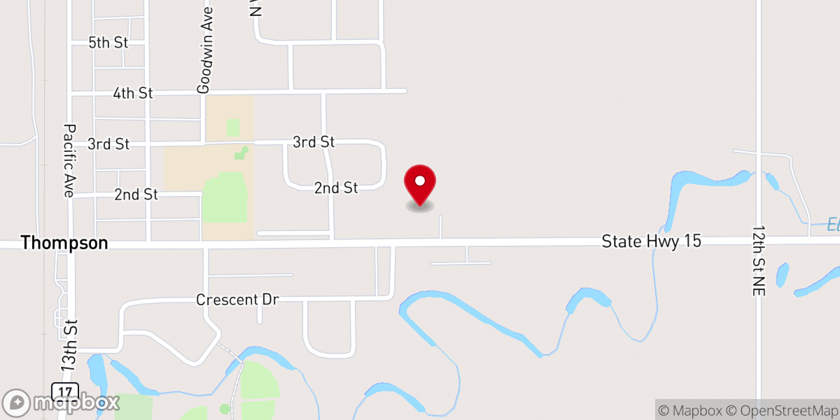 Map showing location of St Matthew's Lutheran Church