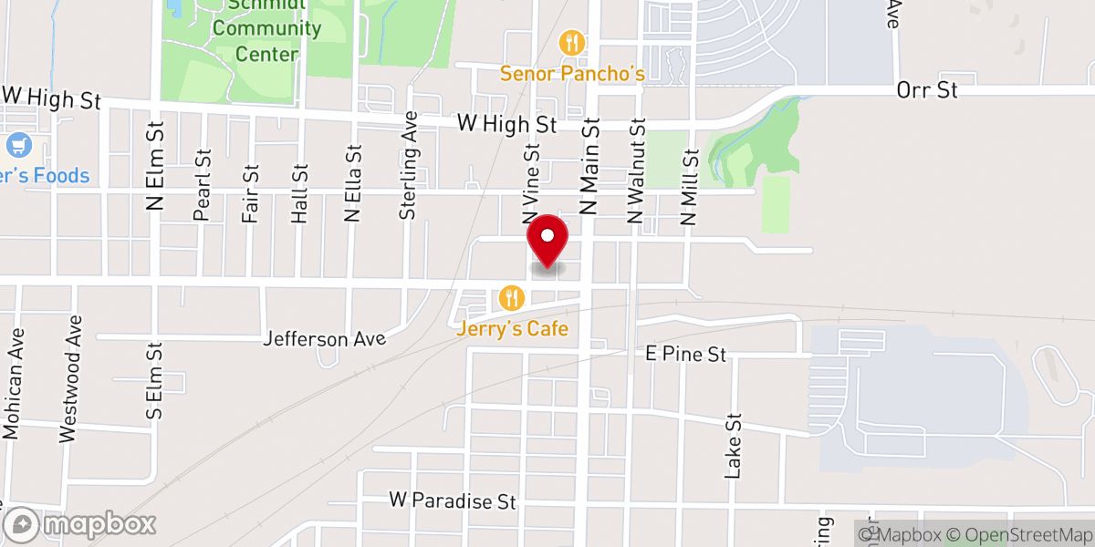 Map showing location of Journey Church