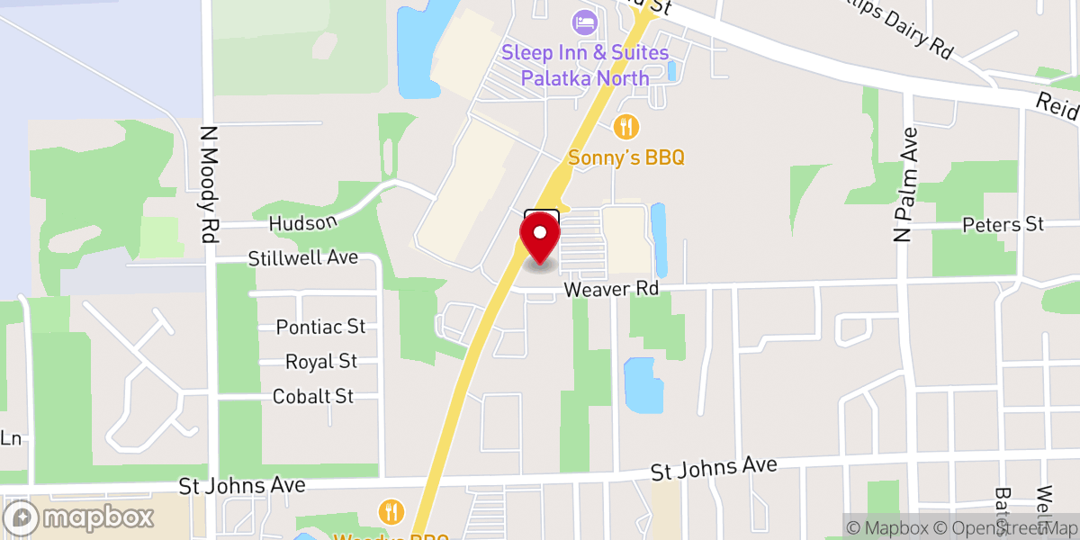 Map showing location of Faith Baptist Church