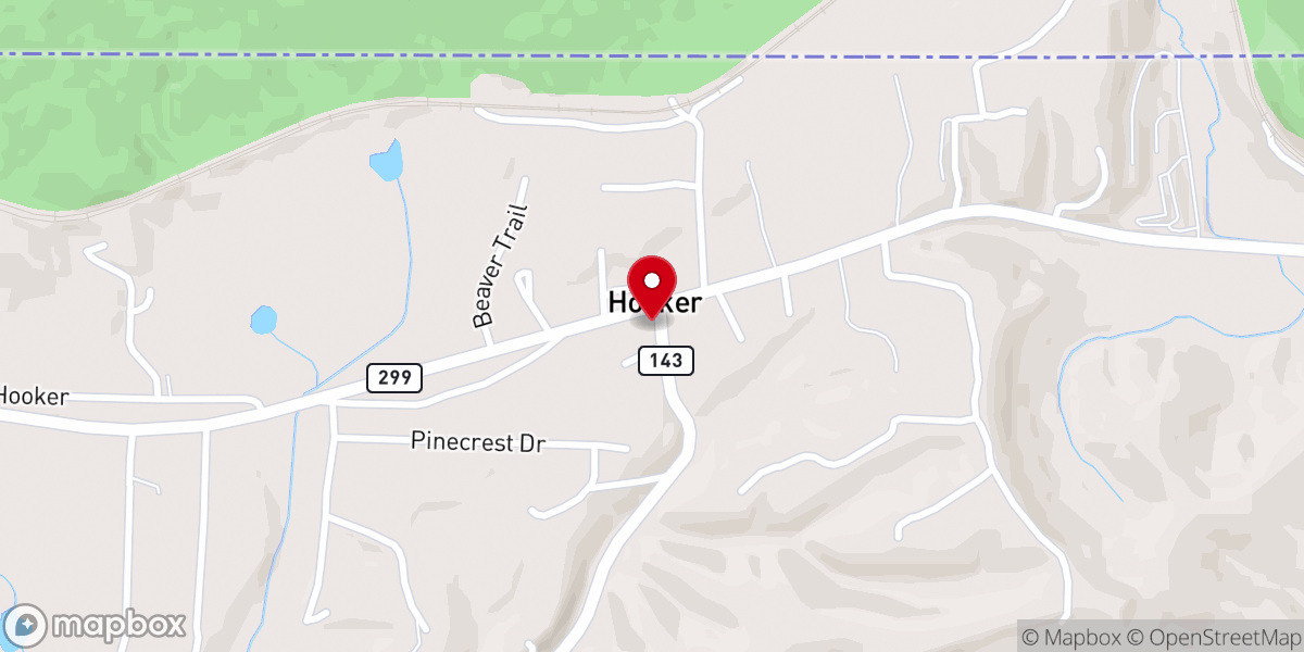 Map showing location of Mt Calvary Missionary Baptist Church