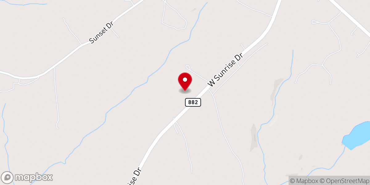 Map showing location of Mt Tatum Primitive Baptist Church